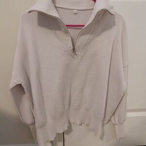 Ribbed Women’s Quarter zip Sweater
